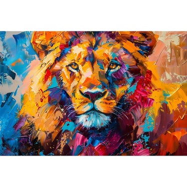 Colorful Lion Canvas Artist